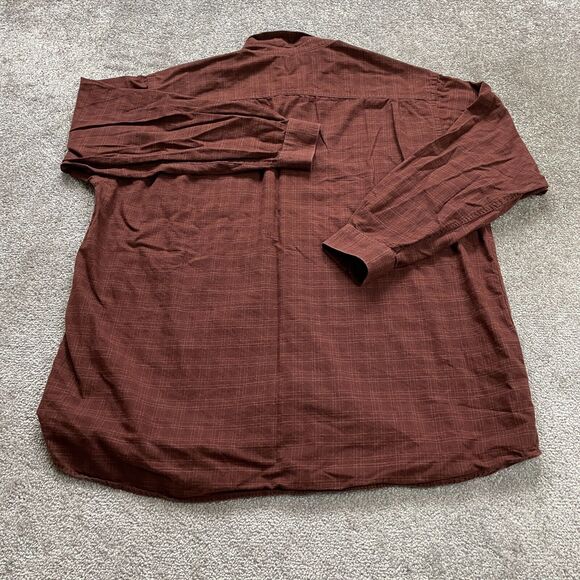 Columbia Flannel Shirt Men 2XL Brown Plaid Button Down Long Sleeve Pocket Casual - Picture 2 of 9
